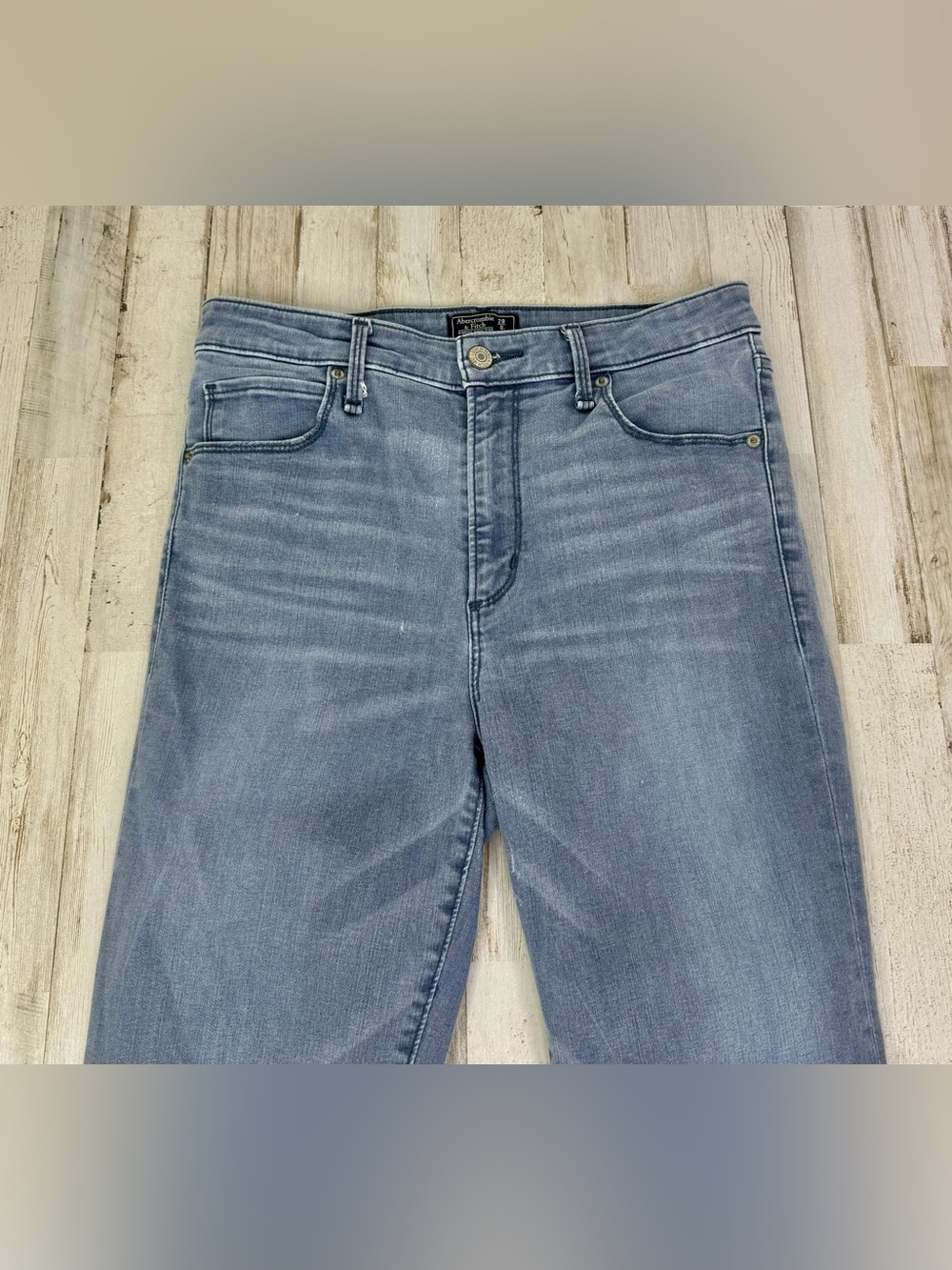 Abercrombie & Fitch Gray Jeans 29/8L (29x28) Simone High Rise Super Skinny - Picture 2 of 12